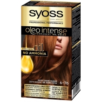 Фарба для волосся без аміаку SYOSS Oleo Intense 6-76 Мерехтливий мідний 115 мл