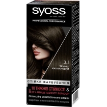 Стійка фарба для волосся SYOSS SalonPlex  3-1 Темно-каштановий 115 мл