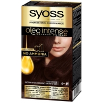 Фарба для волосся без аміаку SYOSS Oleo Intense 4-15 Каштановий 115 мл