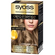 Краска для волос без аммиака SYOSS Oleo Intense 7-58 Холодный русый 115 мл