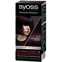 Стійка фарба для волосся SYOSS 3-3 Темно-фіолетовий 115 мл