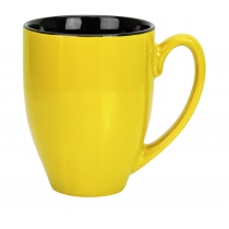 Чашка керамічна Optima promo SUNSET 300 мл, жовто-чорна