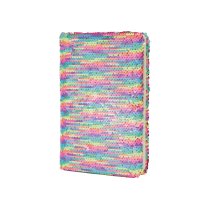 Блокнот с пайетками, А5, 80 лист., блок - крем. бумага, линия