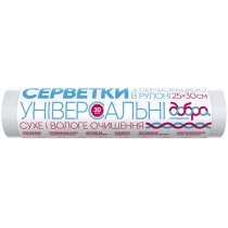 Серветки ТМ Добра Господарочка універсальні в рулоні, 25 х 30 см, 30 шт