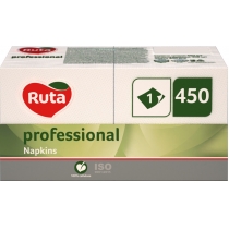 Серветки Ruta Professional одношарові білі 450 шт