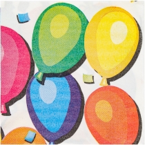 Набір з 20 двошарових серветок Ballons 33х33 см