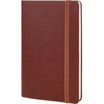 Деловая записная книжка VIVELLA, А5, мягкая обложка, резинка, белый блок линия, коричневый