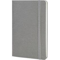 Деловая записная книжка VIVELLA, А5, мягкая обложка, резинка, белый блок линия, серый