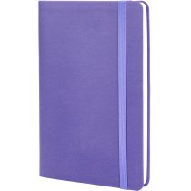 Діловий записник VIVELLA, А5, м’яка обкладинка, гумка, білий блок лінія, бузковий