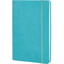 Деловая записная книжка VIVELLA, А5, мягкая обложка, резинка, белый блок линия, бирюзовый