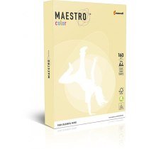 Папір Maestro Color А4 160г/м2, 250 арк, YE23 світло-жовтий