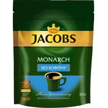 Кава розчинна JACOBS Monarch без кофеїну 60 г