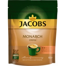 Кава розчинна JACOBS Monarch Crema економ пакет 60 г