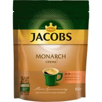 Кава розчинна JACOBS Monarch Crema економ пакет 60 г