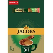 Кавовий напій JACOBS 3в1 Hazelnut 24 шт х 15 г