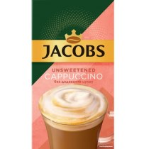 Кавовий напій JACOBS 3в1 Cappuccino Unsweetened без цукру 10 шт х 14 г