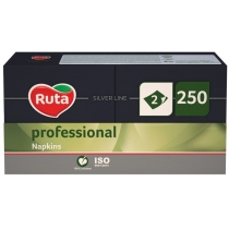 Серветки  Ruta Professional двошарові 33 х 33 см 1/4 чорні 250 шт