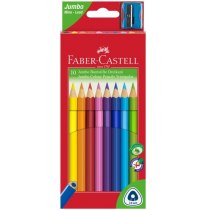 Олівці кольорові Faber-Castell JUMBО 10 кол. тригранні