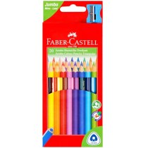 Олівці кольорові  Faber-Castell JUMBO 20кол. тригранні