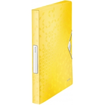 Папка-бокс на резинці  Leitz WOW, A4 PP, колір жовтий металік