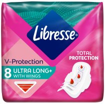 Прокладки гігієнічні Libresse Ultra Thin Long Wings.8 шт.