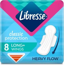 Прокладки гігієнічні Libresse Classic Protection Long drai 8 шт.
