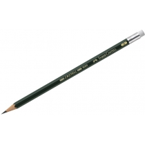 Олівець чорнографітний CASTELL 9000 В з гумкою