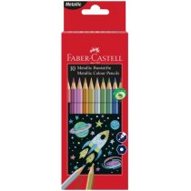 Олівці кольорові Faber-Castell 10 кольорів металік