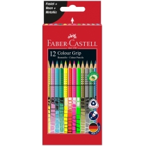 Олівці кольорові Faber-Castell GRIP 12 кольорів