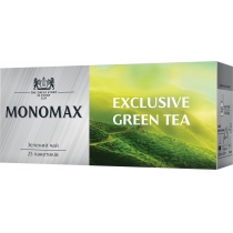Чай зелений пакетований МОNОМАХ EXCLUSIVE GUN POWDER 25шт х 1,5г