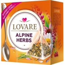 Чай травяний, плодово-ягідний та квітковий пірамідки Lovare Alpine herbs 15шт х 2г