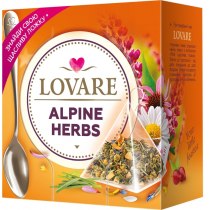 Чай травяний, плодово-ягідний та квітковий пірамідки Lovare Alpine herbs 15шт х 2г