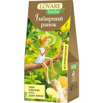 Чай травяний та ягідний пакетований Lovare Імбирний ранок 20шт х 1,8г