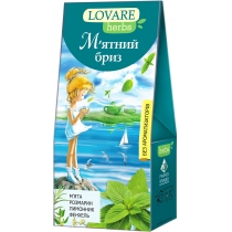 Чай травяний та плодово-ягідний зі спеціями пакетований Lovare М'ятний бриз 20шт х 1,8г