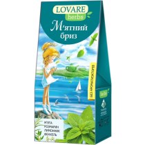 Чай травяний та плодово-ягідний зі спеціями пакетований Lovare М'ятний бриз 20шт х 1,8г