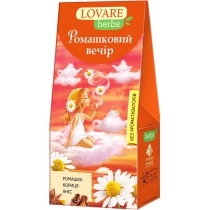 Чай квітковий із спеціями пакетований Lovare Ромашковий вечір 20шт х 1,8г