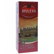 Чай чорний з ароматом полуниці пакетований Hyleys Полуниця з вершками 25шт х 1,5г