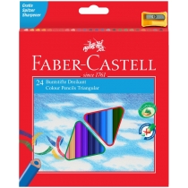 Набір олівців кольорових Faber-Castell 24 кольору тригранні