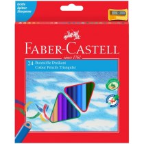 Набор карандашей цветных Faber-Castell 24 цвета трехгранные