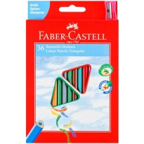 Олівці кольорові Faber-Castell 36 кольорів тригранні