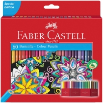 Олівці кольорові Faber-Castell 60 кольорів в картонній розкладний коробці