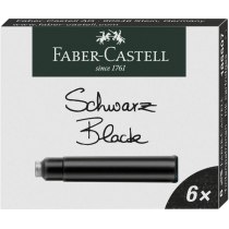 Картриджі Faber-Castell для перових ручок стандартні чорні 6 шт