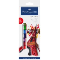 Фарби акрилові 12 кольорів Faber-Castell Creative Studio, 12 туб х 12 мл