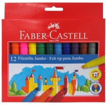 Фломастери Faber-Castell Felt tip JUMBO 12 кольорів