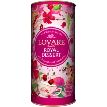 Чай каркаде асорті з ароматом вишні Lovare Королівський десерт 80г