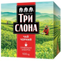 Чай чорний ТРИ СЛОНА 100г