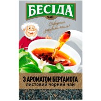 Чай чорний Бесіда Earl Grey з бергамотом 80г