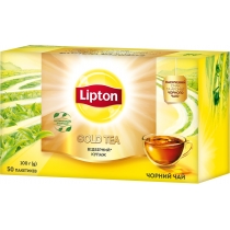 Чай чорний Lipton gold 50шт х 2г
