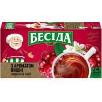 Чай черный Беседа вишня 24шт 36г