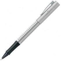 Ручка капілярна Faber-Castell GRIP 2011 FineWriter, корпус сріблястий, стрижень синій